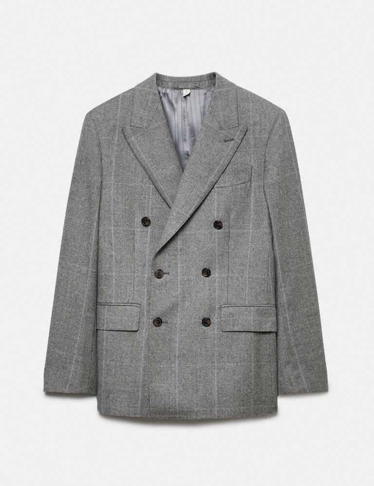 2 Piece Pure Wool Flannel Prince of Wales Check Suit 2 of 6