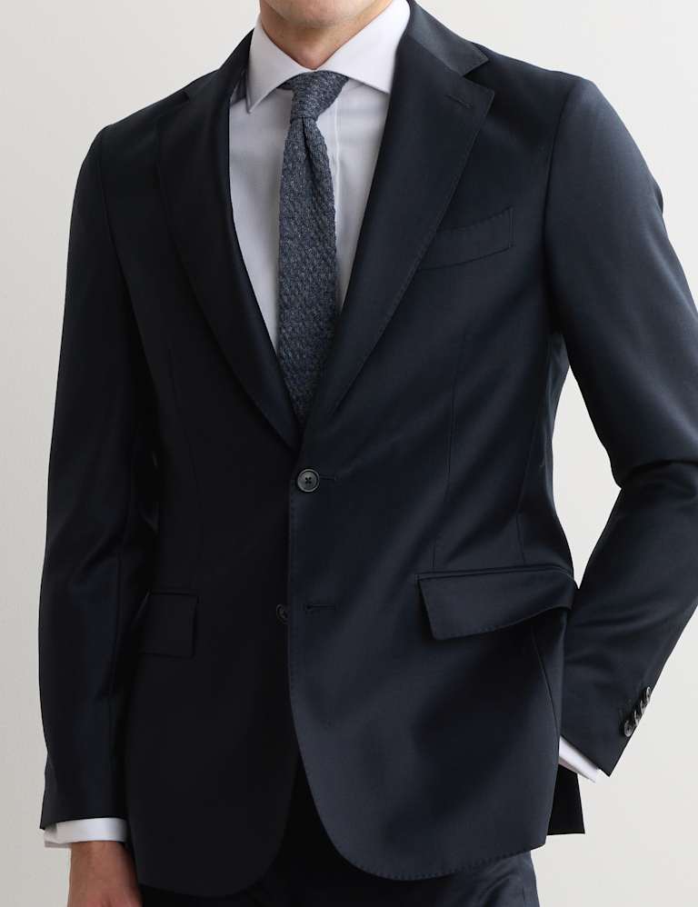 2 Piece Tailored Fit Pure Wool Suit 1 of 6
