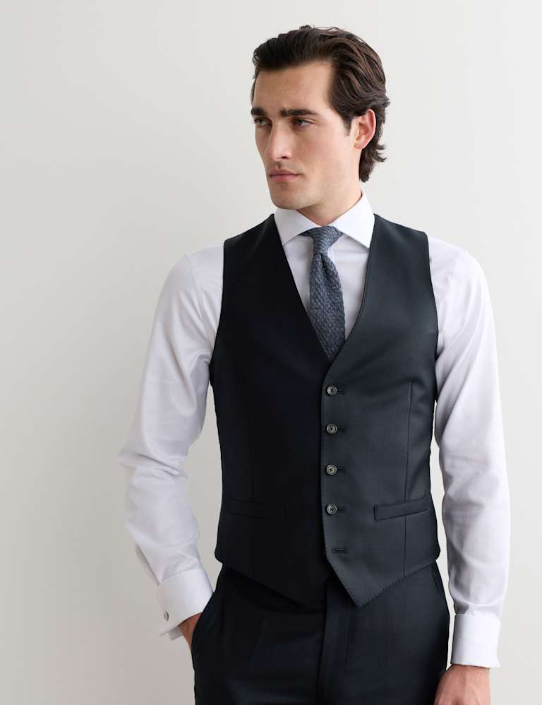 3 Piece Tailored Fit Pure Wool Suit 9 of 9