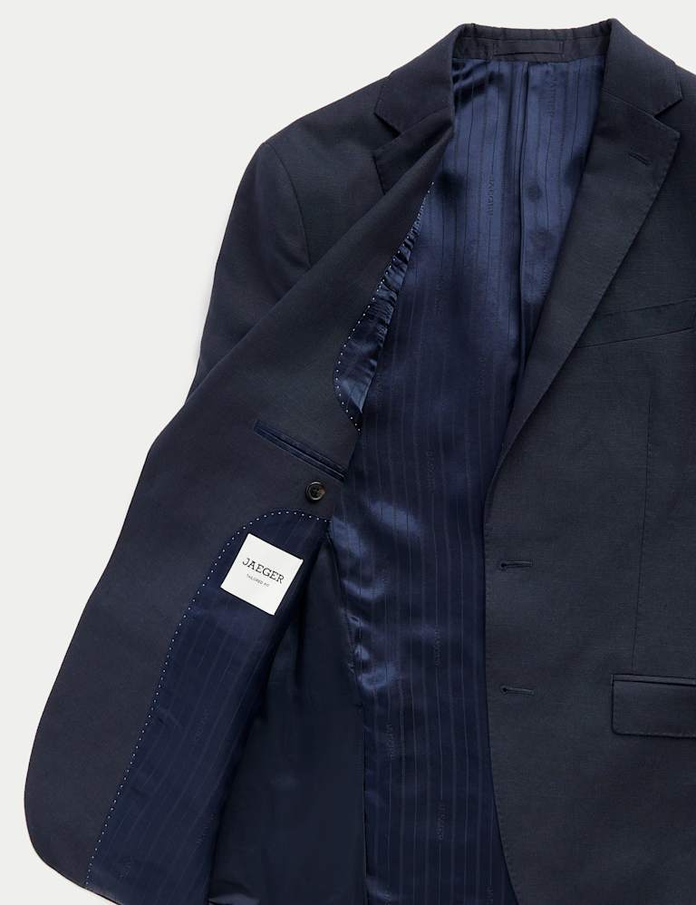 2 Piece Tailored Fit Linen Blend Suit 6 of 6