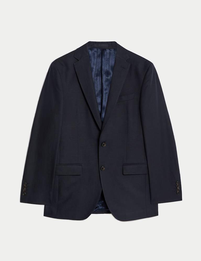 2 Piece Tailored Fit Linen Blend Suit 2 of 6