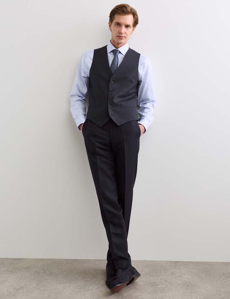 3 Piece Tailored Fit Italian Silk & Linen Suit 4 of 8