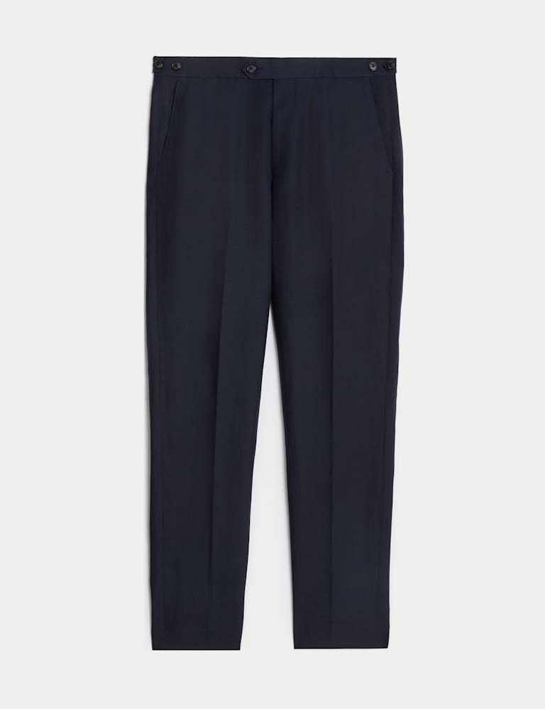 2 Piece Tailored Fit Linen Blend Suit 3 of 6