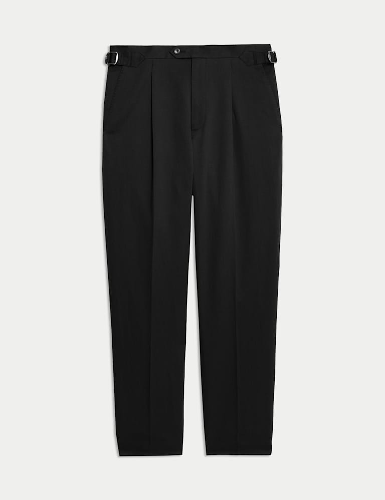 2 Piece Tailored Linen Wool Blend Suit 3 of 6