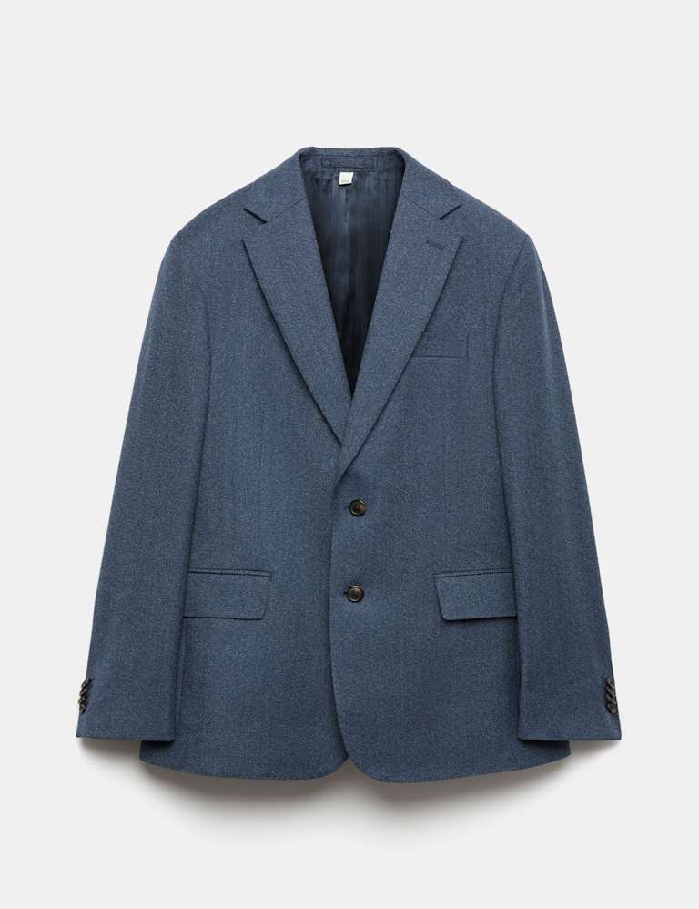 2 Piece Tailored Fit Pure Wool Mouliné Suit 2 of 6