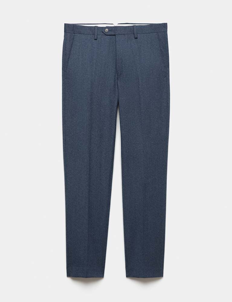 2 Piece Tailored Fit Pure Wool Mouliné Suit 3 of 6
