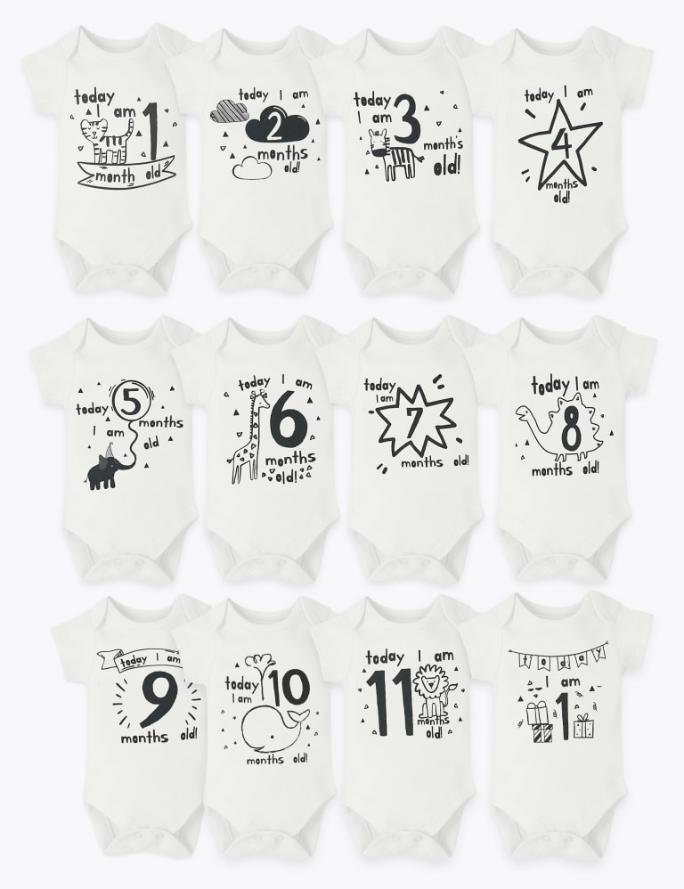 Baby milestone vests store