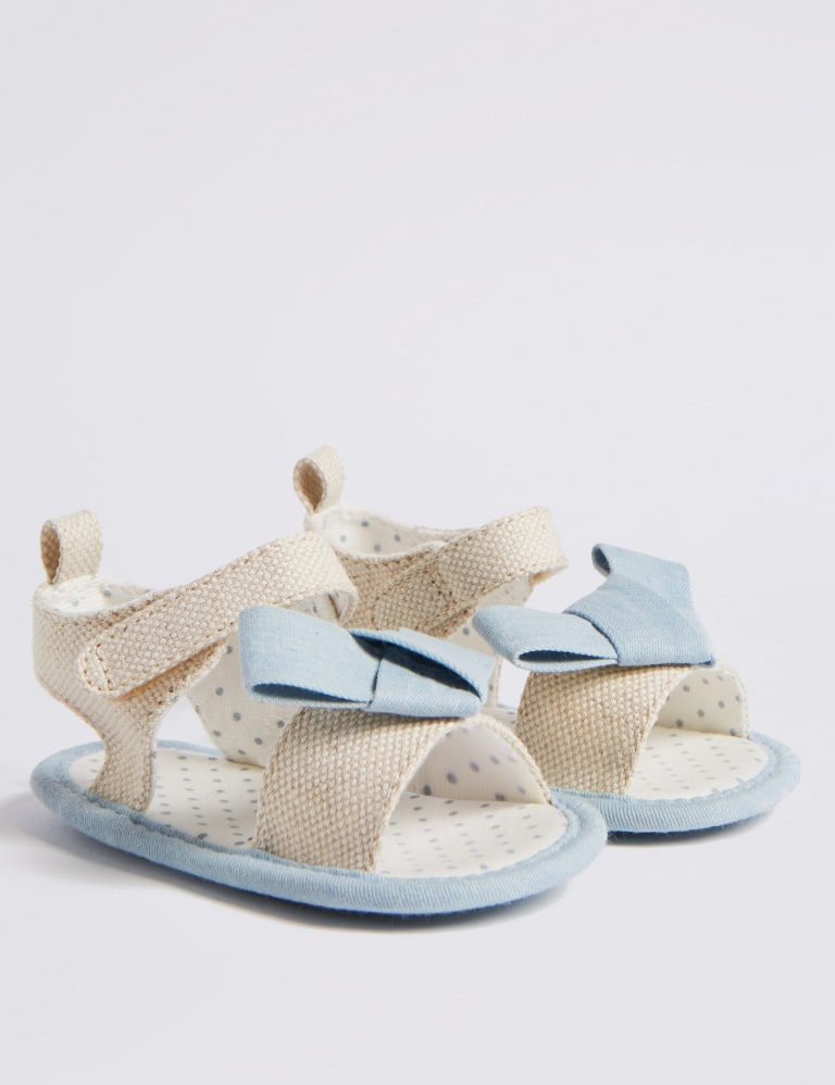 Baby Bow Pram Sandals 0 18 Months M S IE