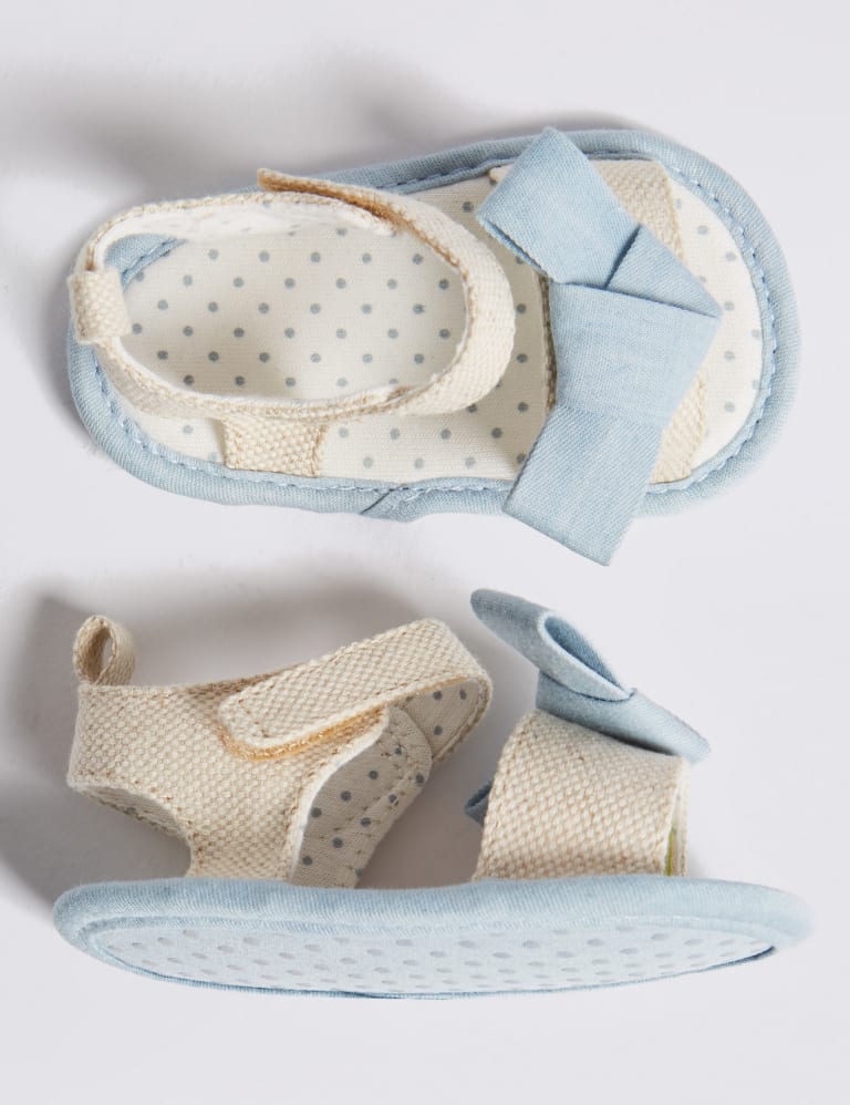 Baby Bow Pram Sandals 0 18 Months M S IE