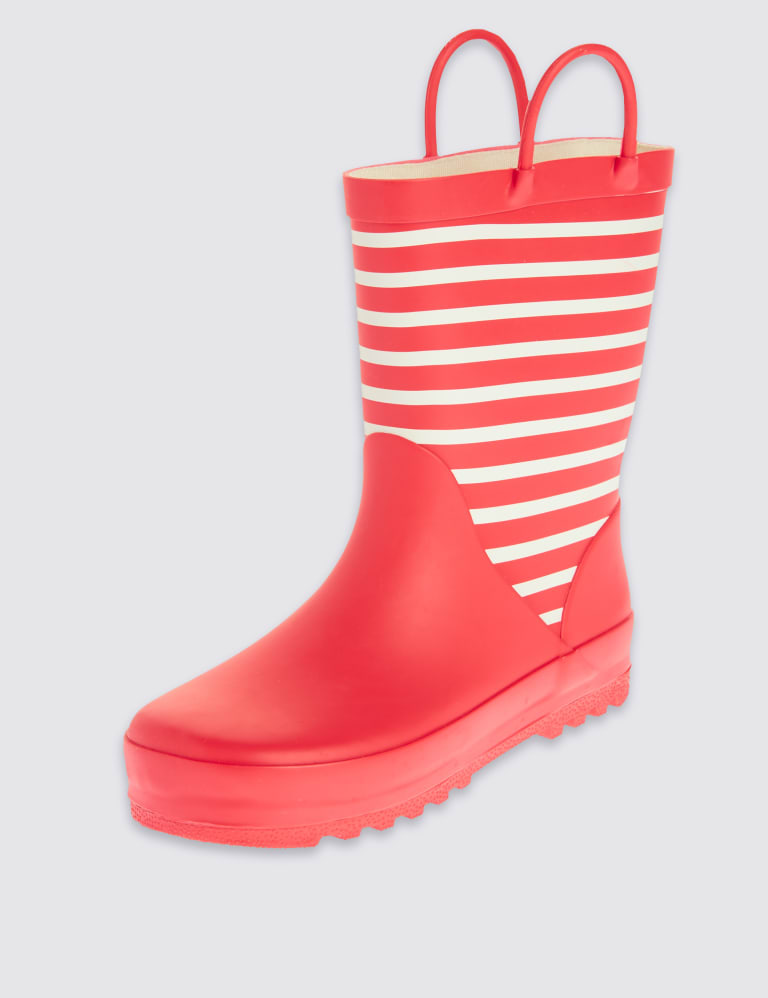 Kids Striped Wellies 5 Small 12 Small M S IE