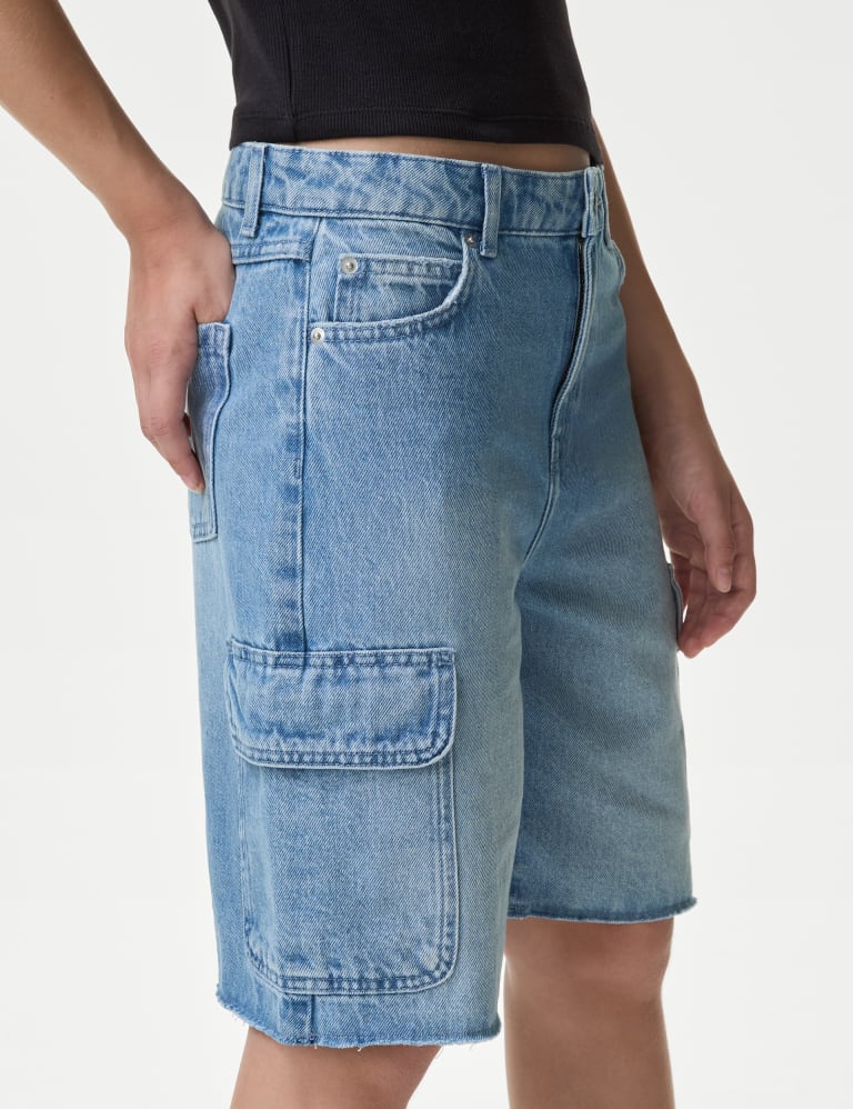 Denim Cargo Shorts (6-16 Yrs) 3 of 5