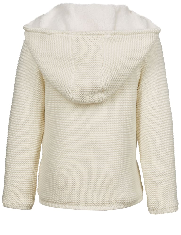 Pure Cotton Hooded Cardigan with StayNEW 1 7 Years M S IE