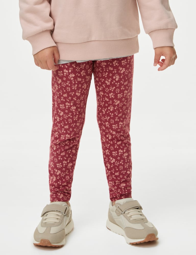 Cotton Rich Cherry Leggings (2-8 Yrs) 3 of 4