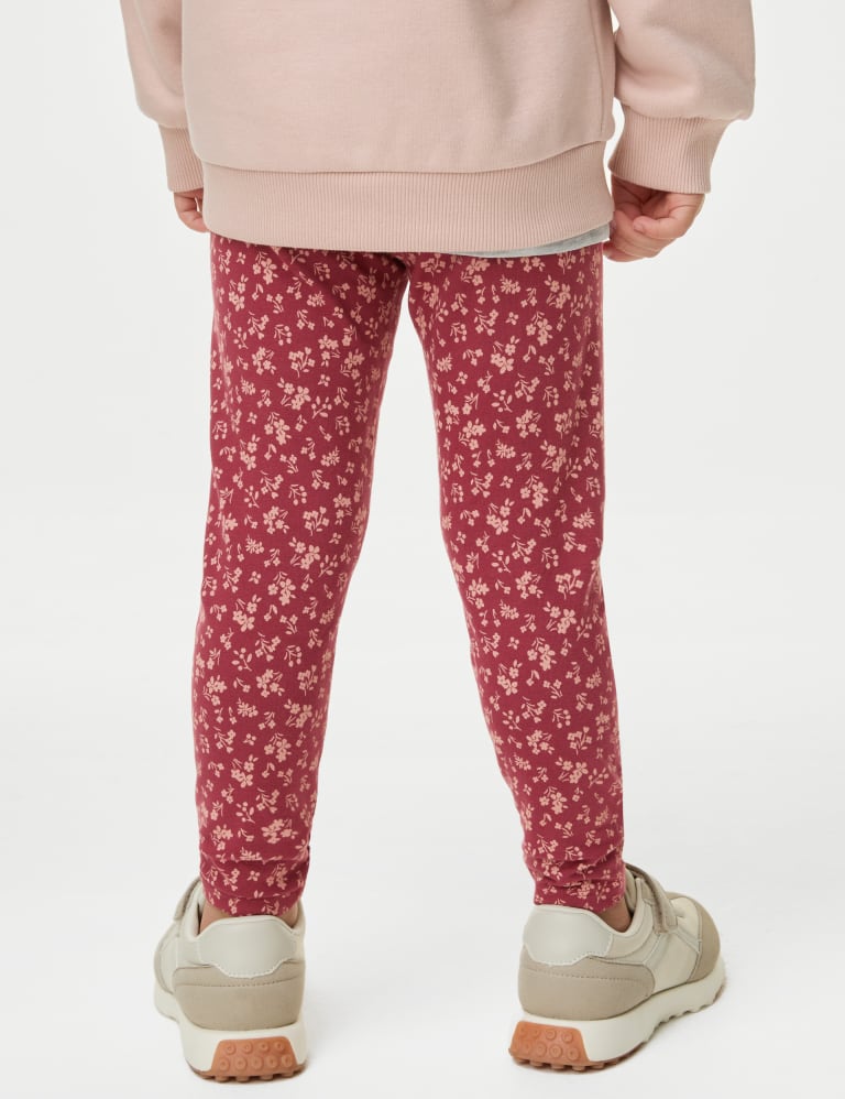 Cotton Rich Cherry Leggings (2-8 Yrs) 4 of 4