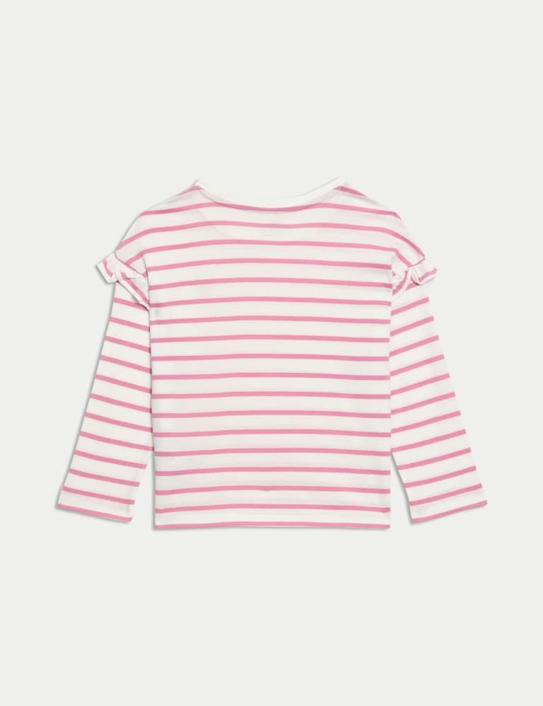 Pure Cotton Striped Top (2-8 Yrs) 5 of 5