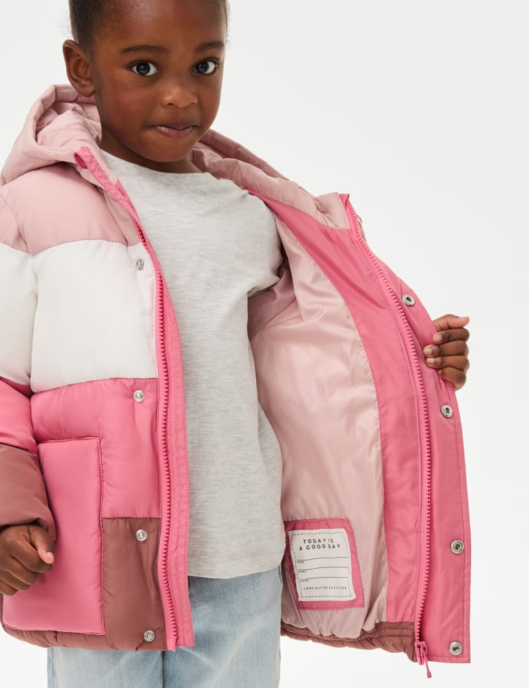 Colour Block Padded Coat 2 8 Yrs M S Collection M S IE