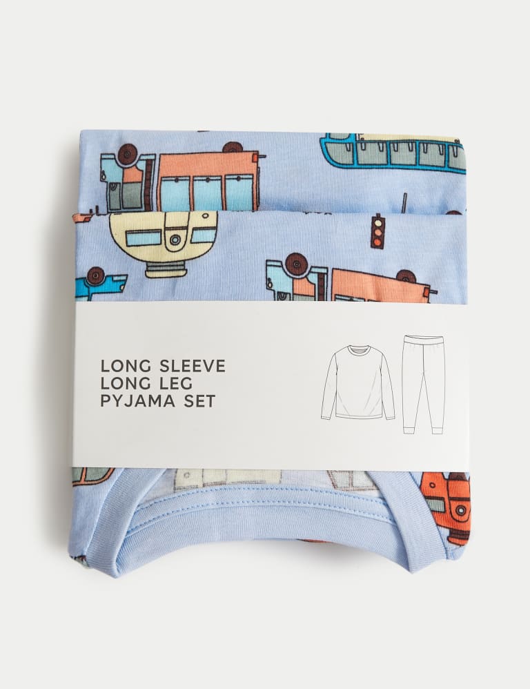 Pure Cotton Transport Pyjamas (1-8 Yrs) 2 of 2