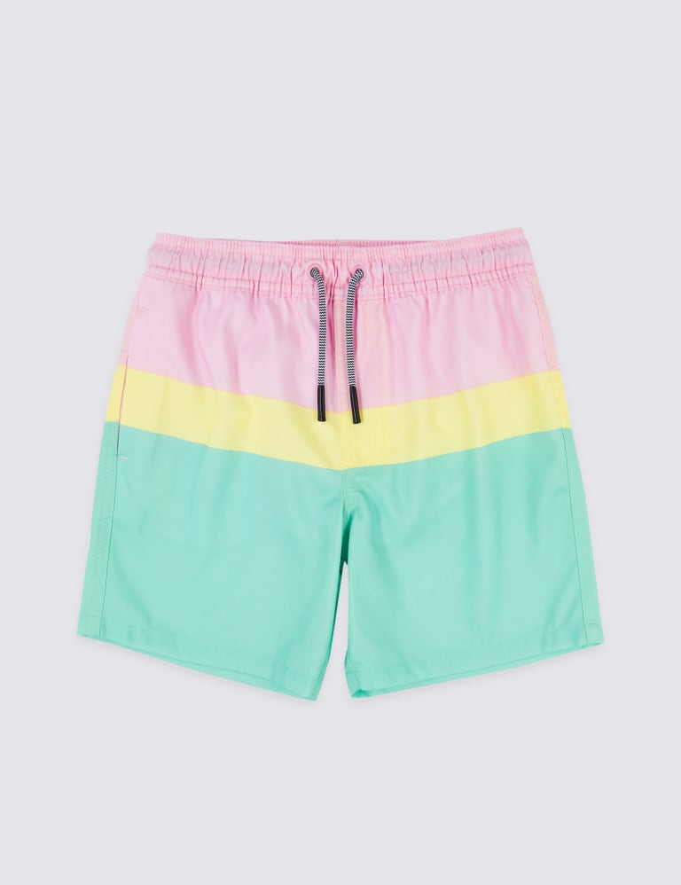 Sustainable Colour Block Swim Shorts 3 16 Years M S IE
