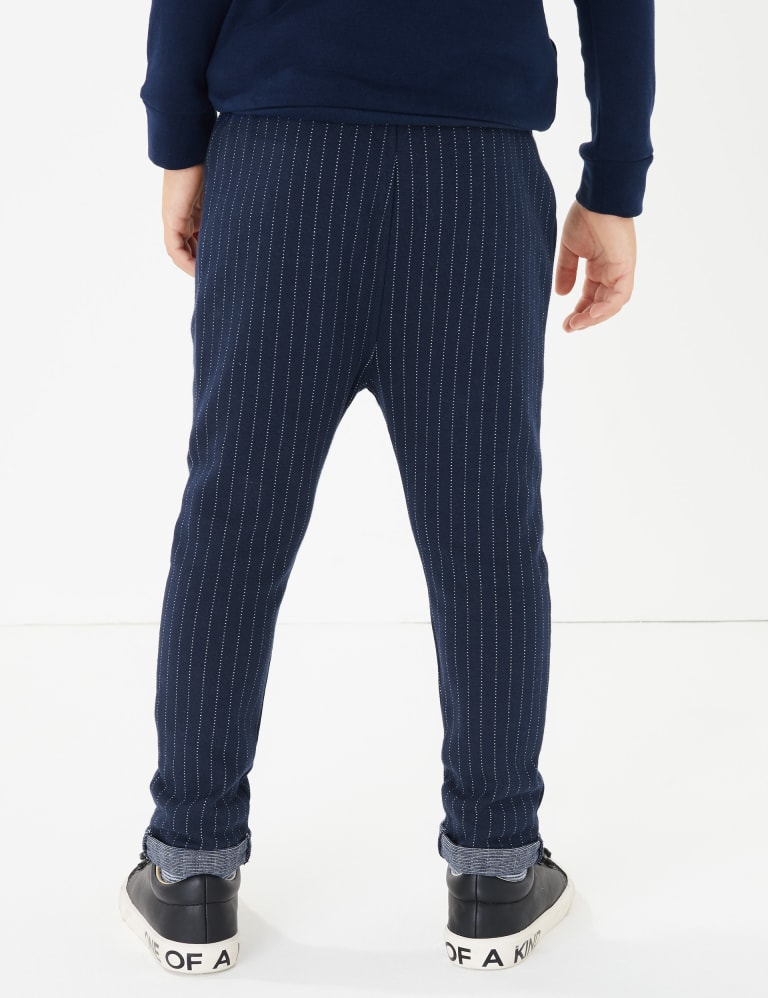 Drawstring Pinstripe Joggers 3 Mths 7 Yrs M S IE