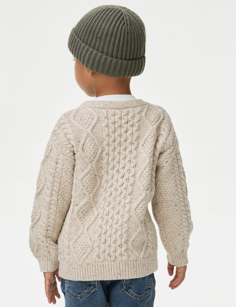 Cotton Rich Textured Jumper (1-8 Yrs) 5 of 6