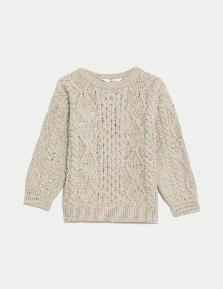 Cotton Rich Textured Jumper (1-8 Yrs) 3 of 6