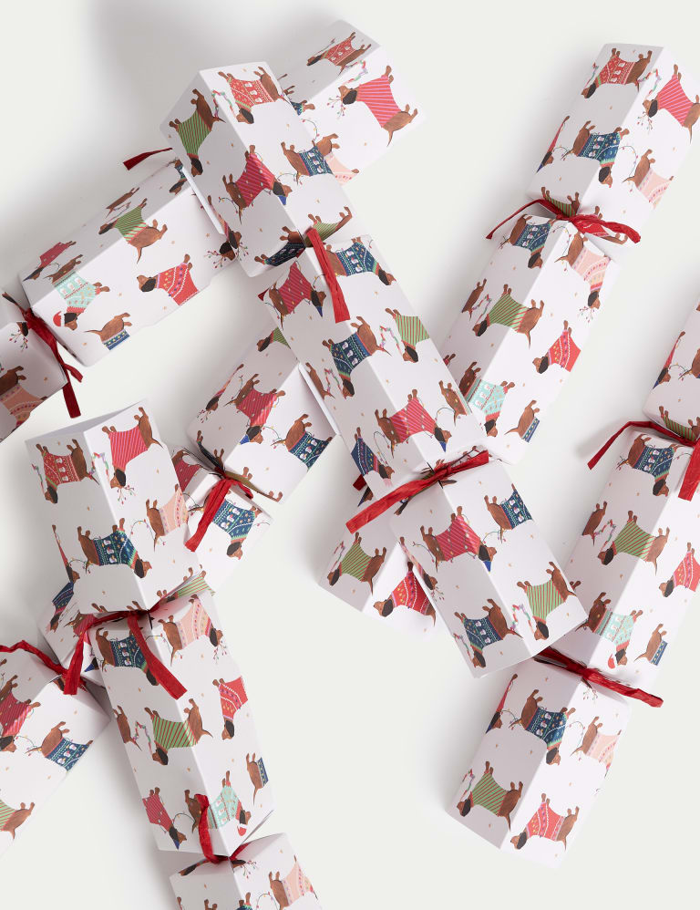 Triangular Christmas Crackers - Sausage Dog Design 3 of 4