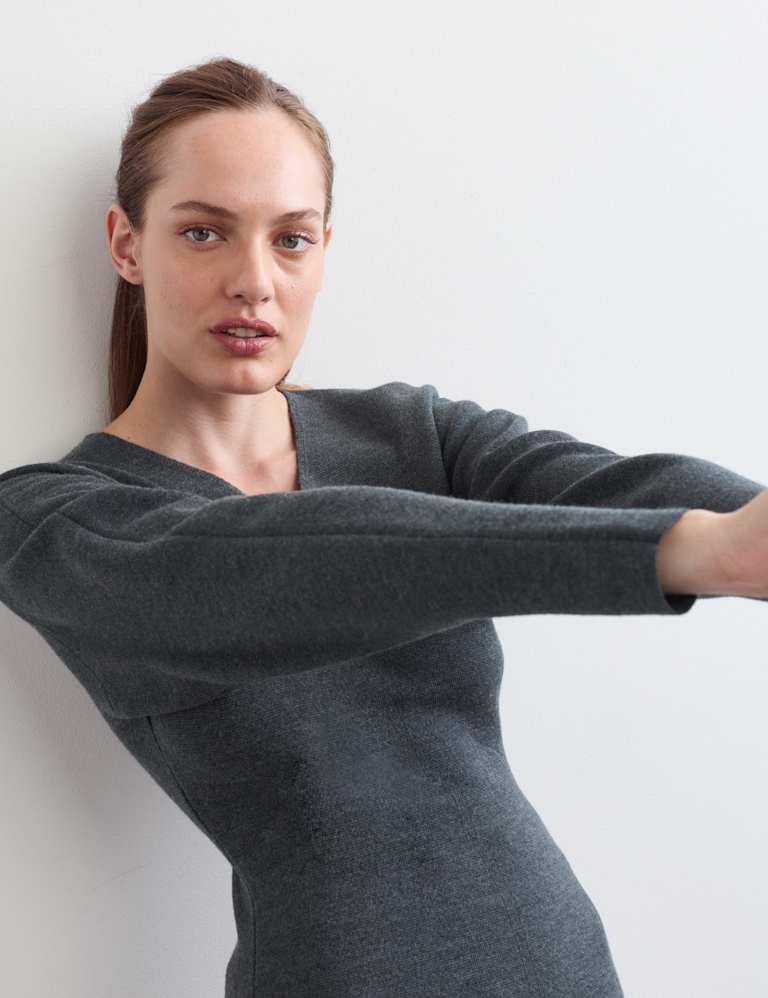 Pure Merino Wool Jumper & Skirt Set 3 of 6
