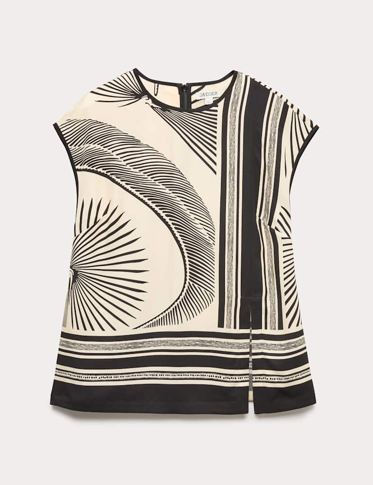 Printed Collarless Top & Trouser Set 1 of 6