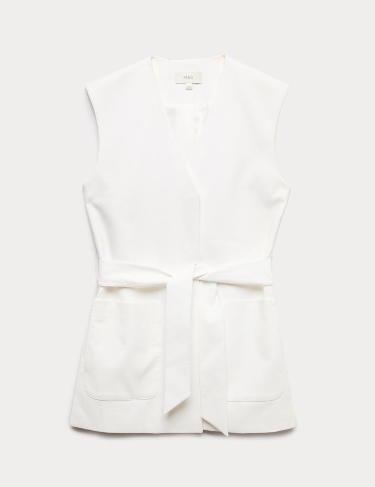 Cotton Rich Sleeveless Jacket & Shorts Set 2 of 6