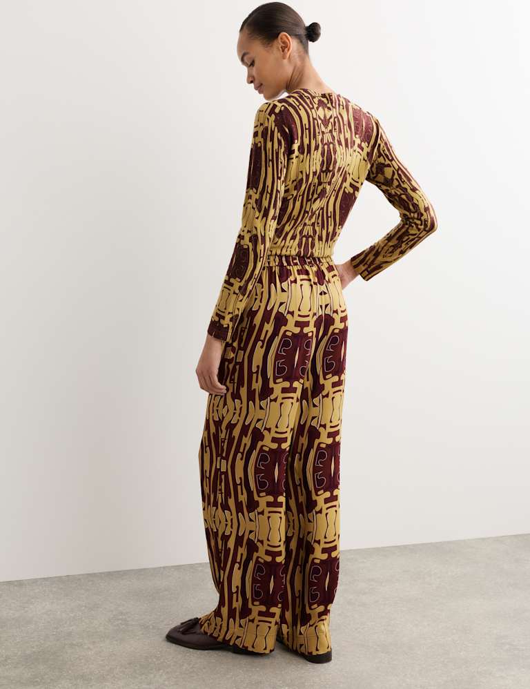 Pure Merino Wool Printed Jumper and Trouser Set 6 of 6