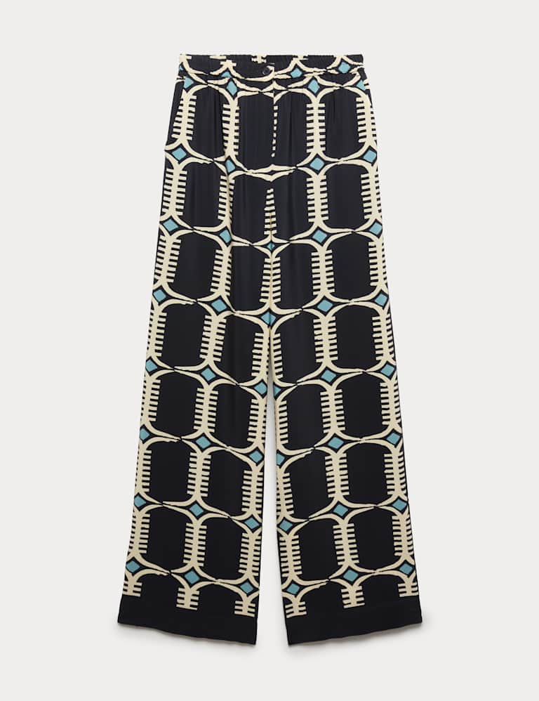 Silk Blend Geometric Shirt & Trouser Set 2 of 6