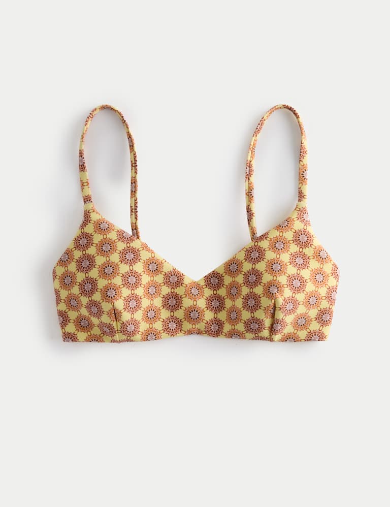 Printed Padded V-Neck Bikini Set 1 of 6