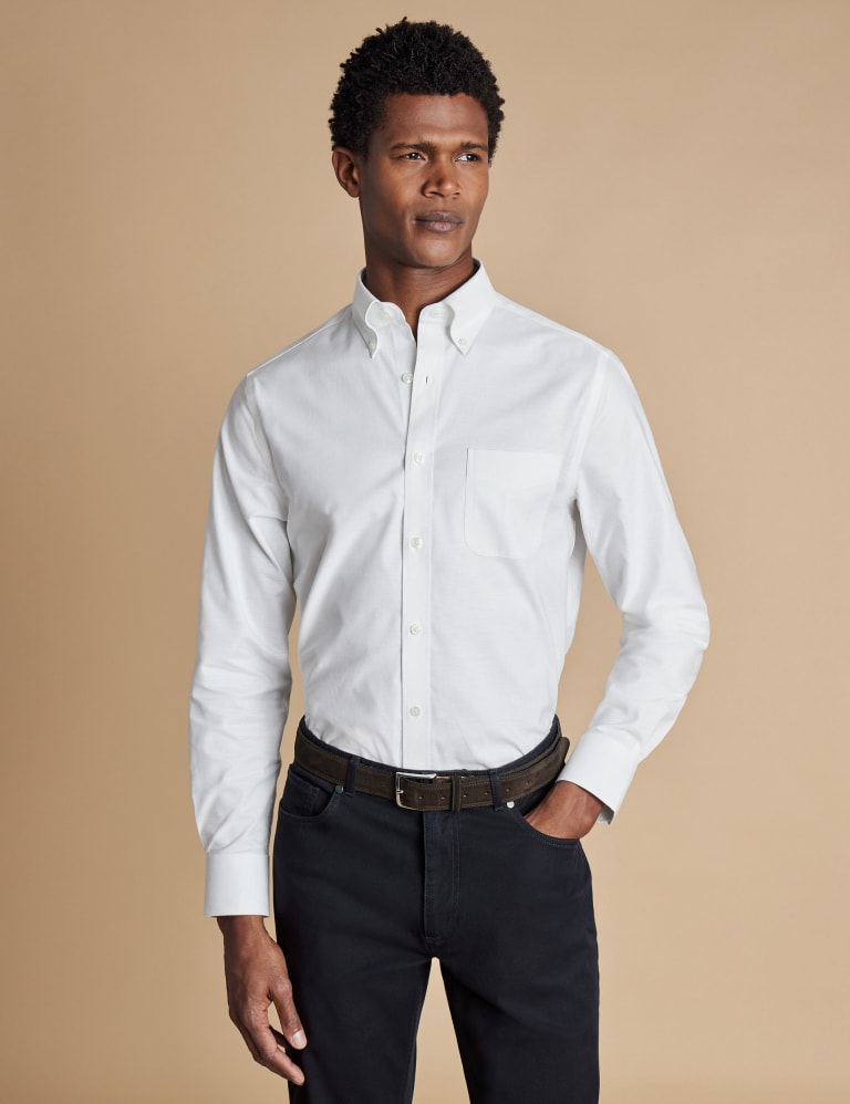 Non Iron Cotton Rich Oxford Shirt 1 of 7