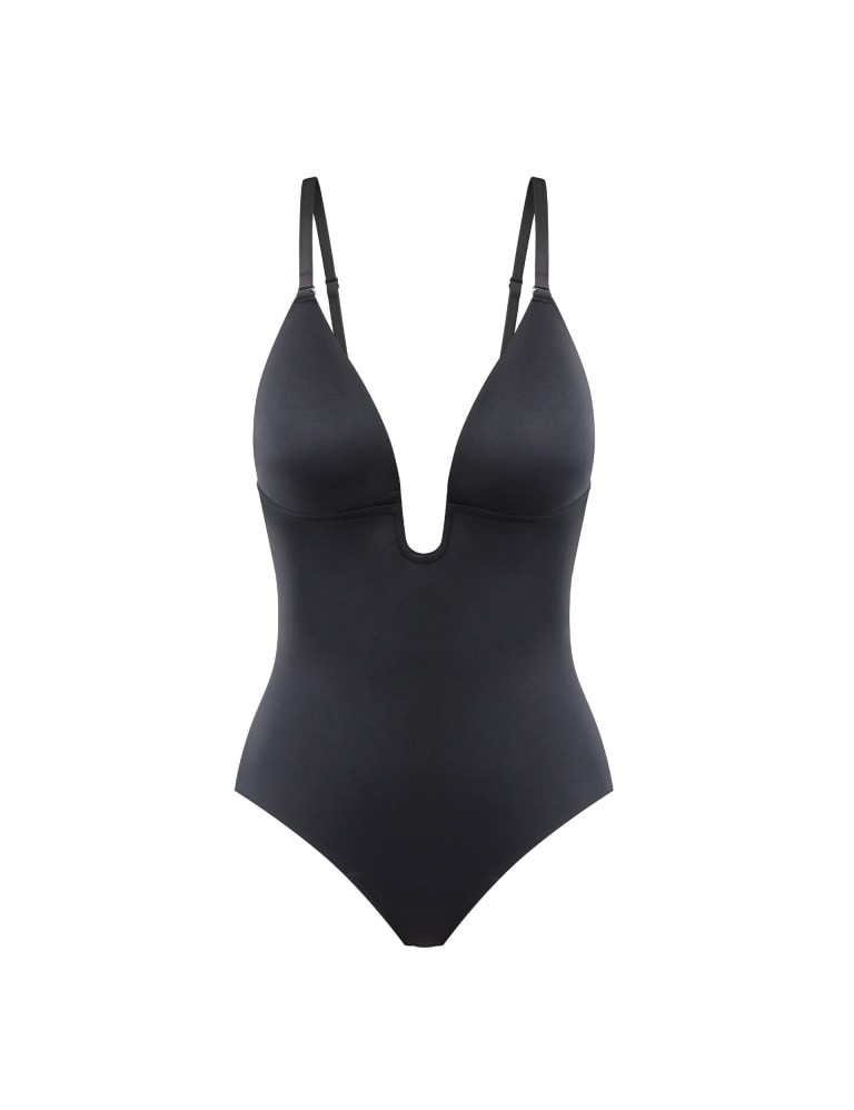 Suit Your Fancy Medium Control Plunge Low-Back Thong Bodysuit 3 of 5