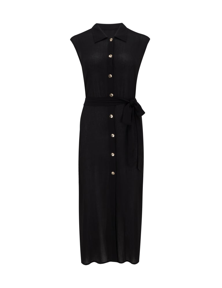 Tie Waist Button Through Maxi Beach Dress | Pour Moi | M&S