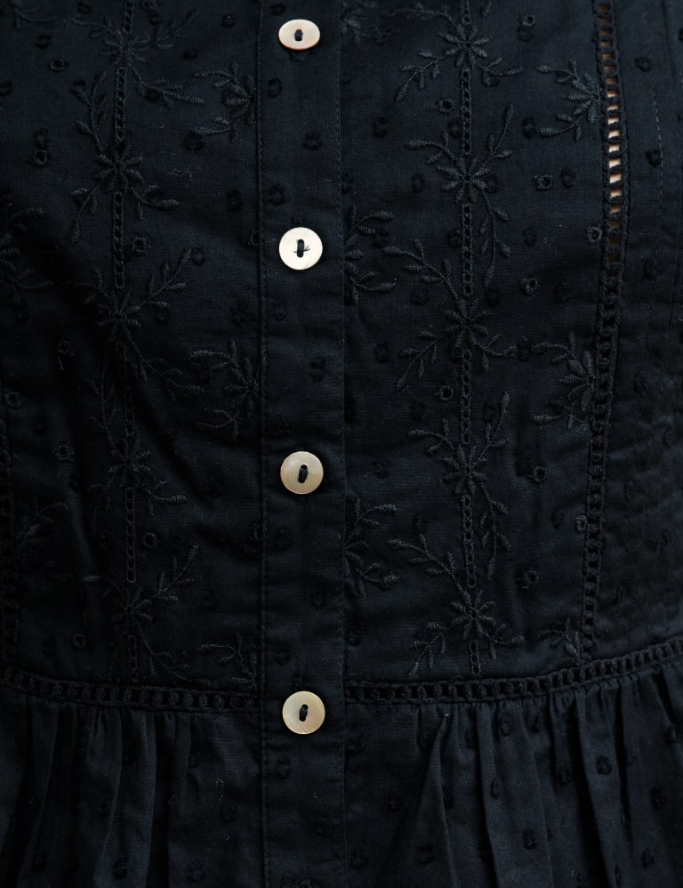 Love Song Embroidered Puff Sleeve Top main image 0