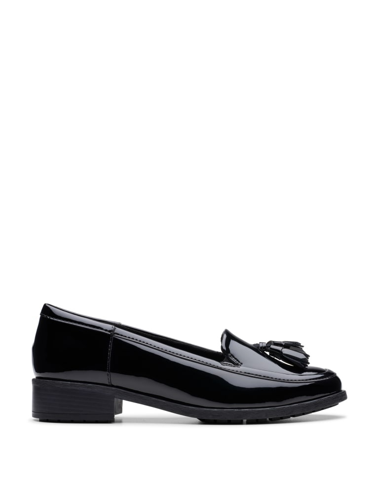 Patent Leather Tassel Slip On Loafers 1 of 7