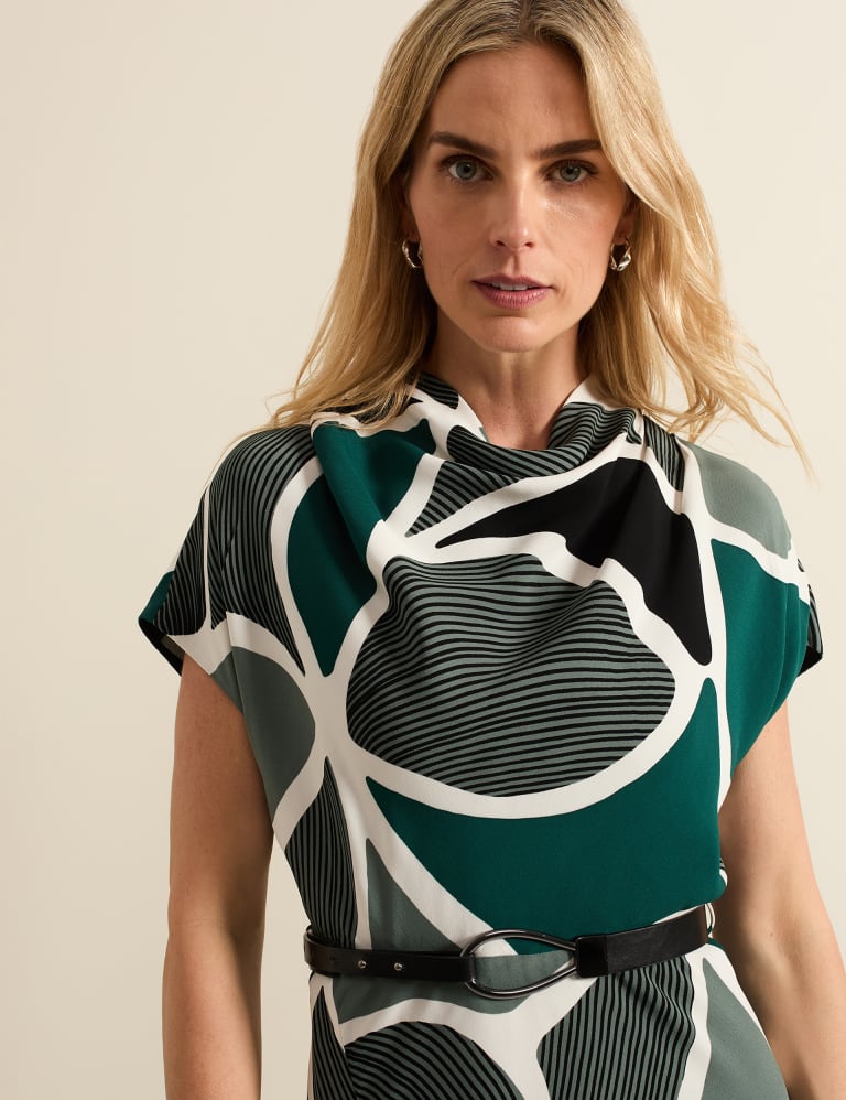 Floral Cowl Neck Belted Midi Dress | Phase Eight | M&S