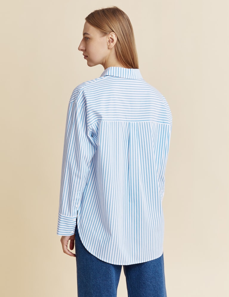 Organic Cotton Striped Collared Shirt | Albaray | M&S