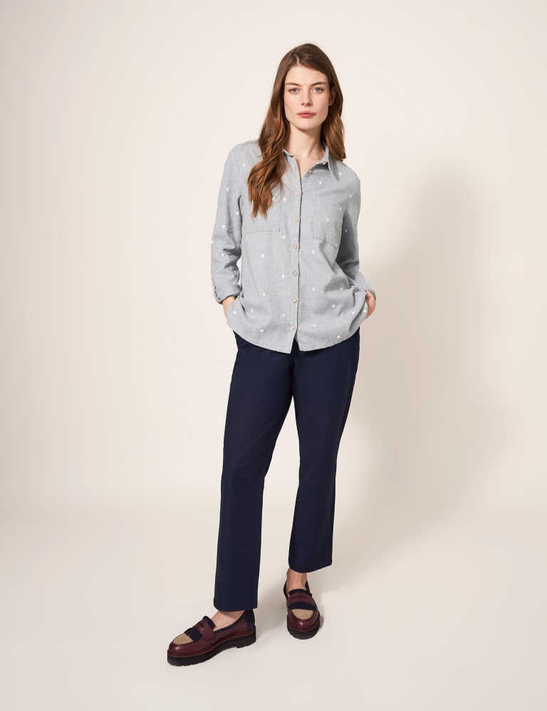 Organic Cotton Textured Collared Shirt | White Stuff | M&S