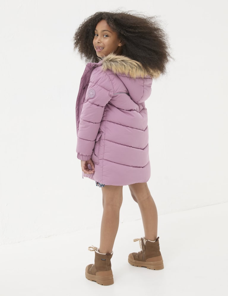 Hooded Padded Longline Jacket (3-13 Yrs) 4 of 6