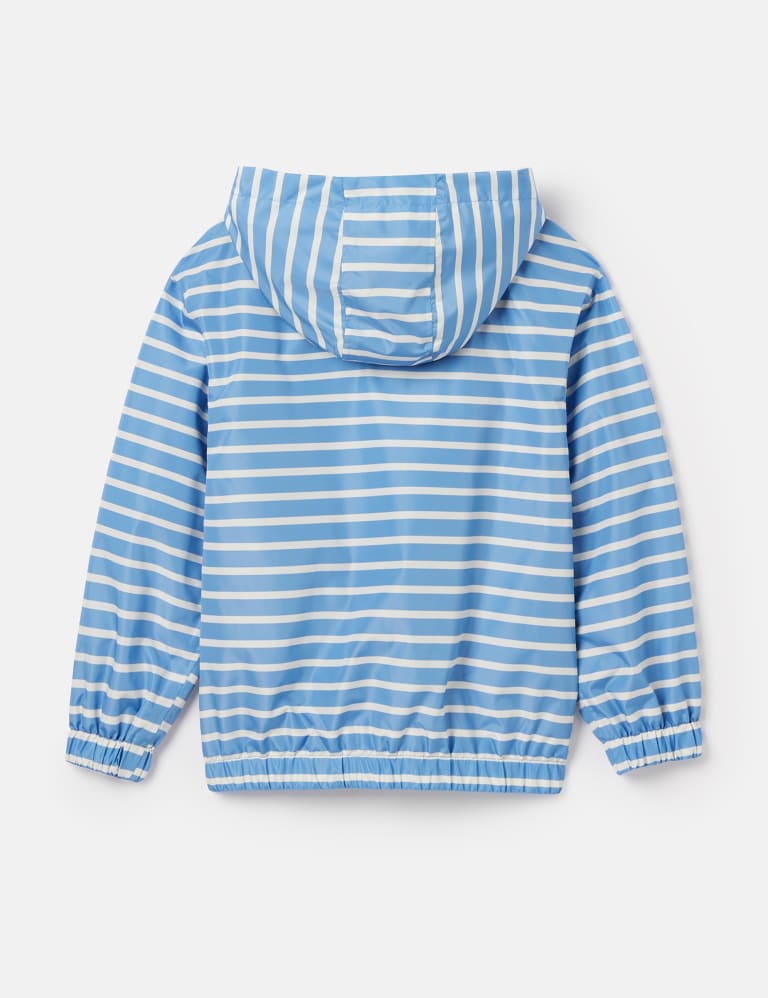 Striped Hooded Raincoat (2-10 Yrs) 2 of 5