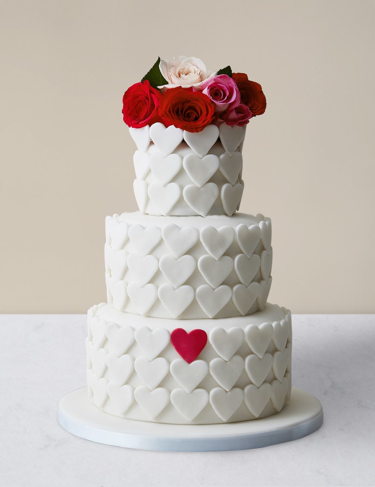 Serene Heart Chocolate Sponge Wedding Cake Serves 95 Last order date 26th March M S