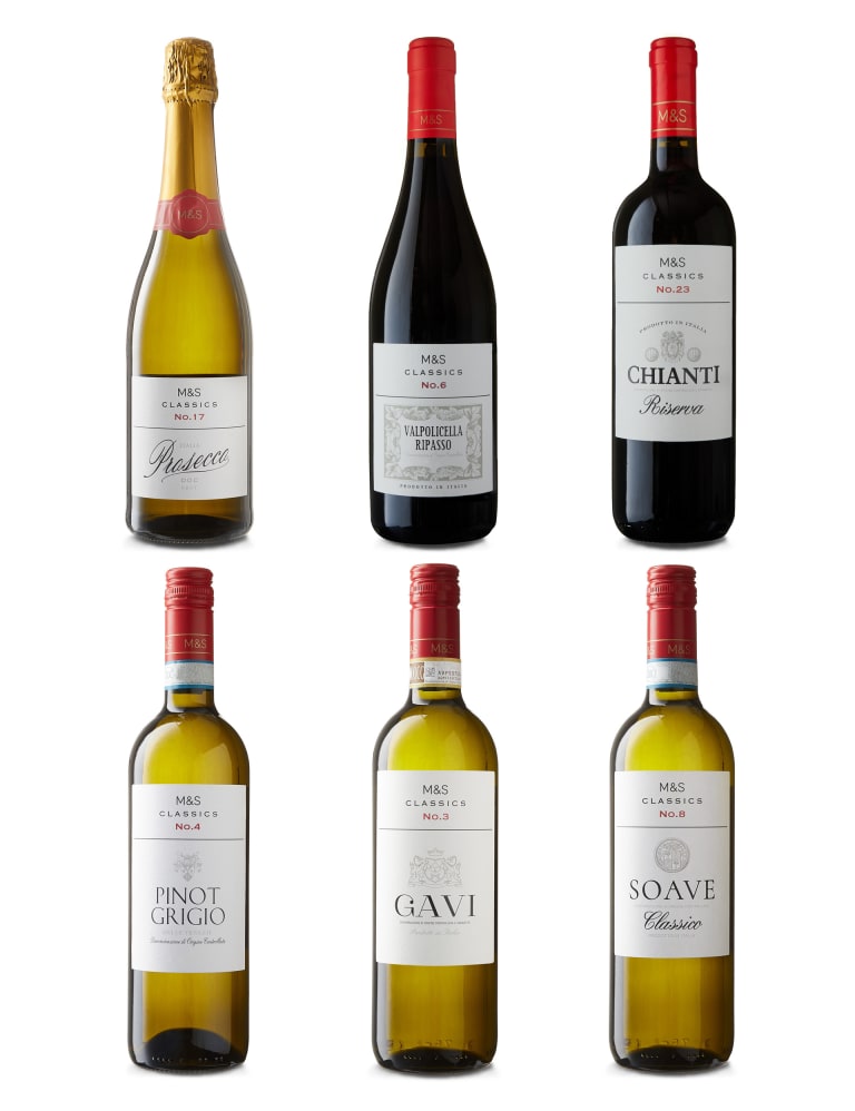 Italian Mixed Case Case of 6 M S Classics M S