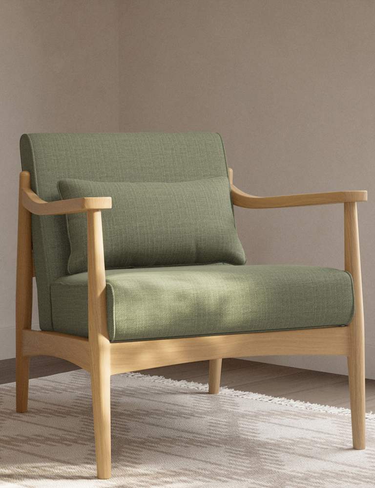 Sherwood Oak Accent Armchair 1 of 5