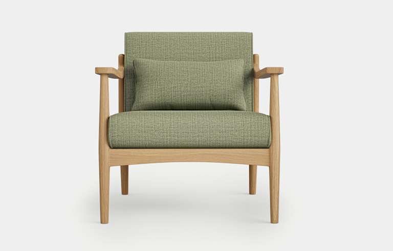 Sherwood Oak Accent Armchair 3 of 5