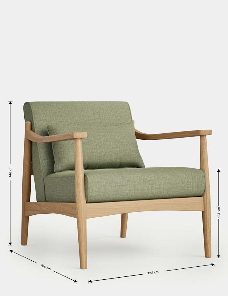 Sherwood Oak Accent Armchair 5 of 5