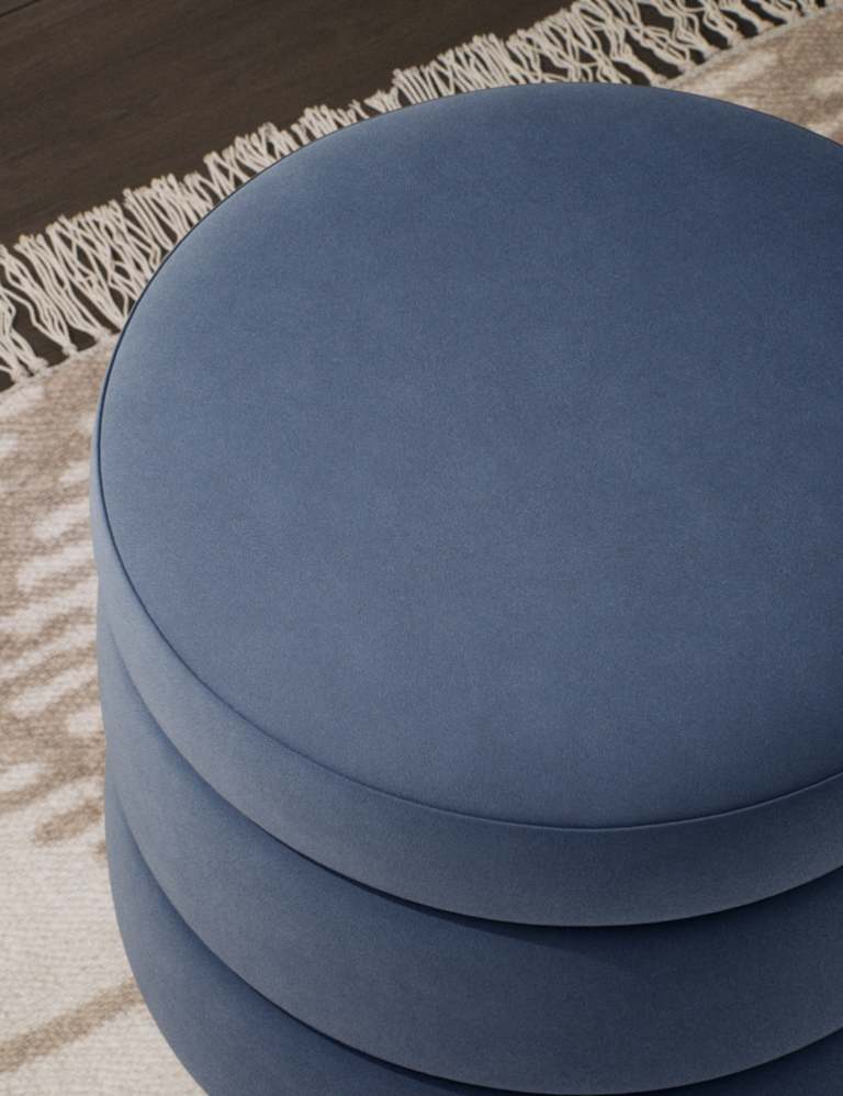 Fluted Storage Footstool 3 of 5