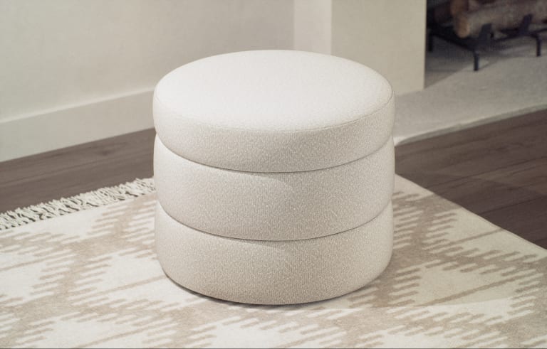Fluted Storage Footstool 1 of 5